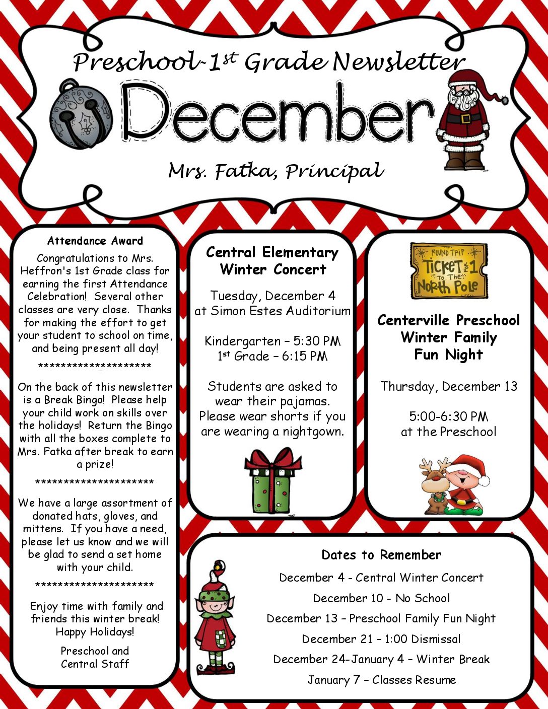 December Newsletter 2018 Centerville Community School District